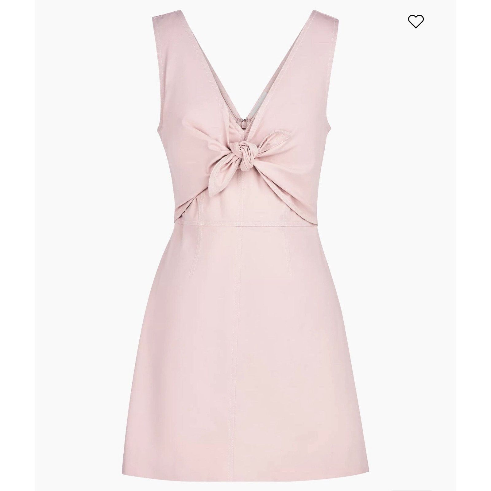 Halston NWT $445 (12) Halston A-line Minidress Twist Front Baby Pink Size XL / US 12-14 / IT 48-50 - 1 Thumbnail