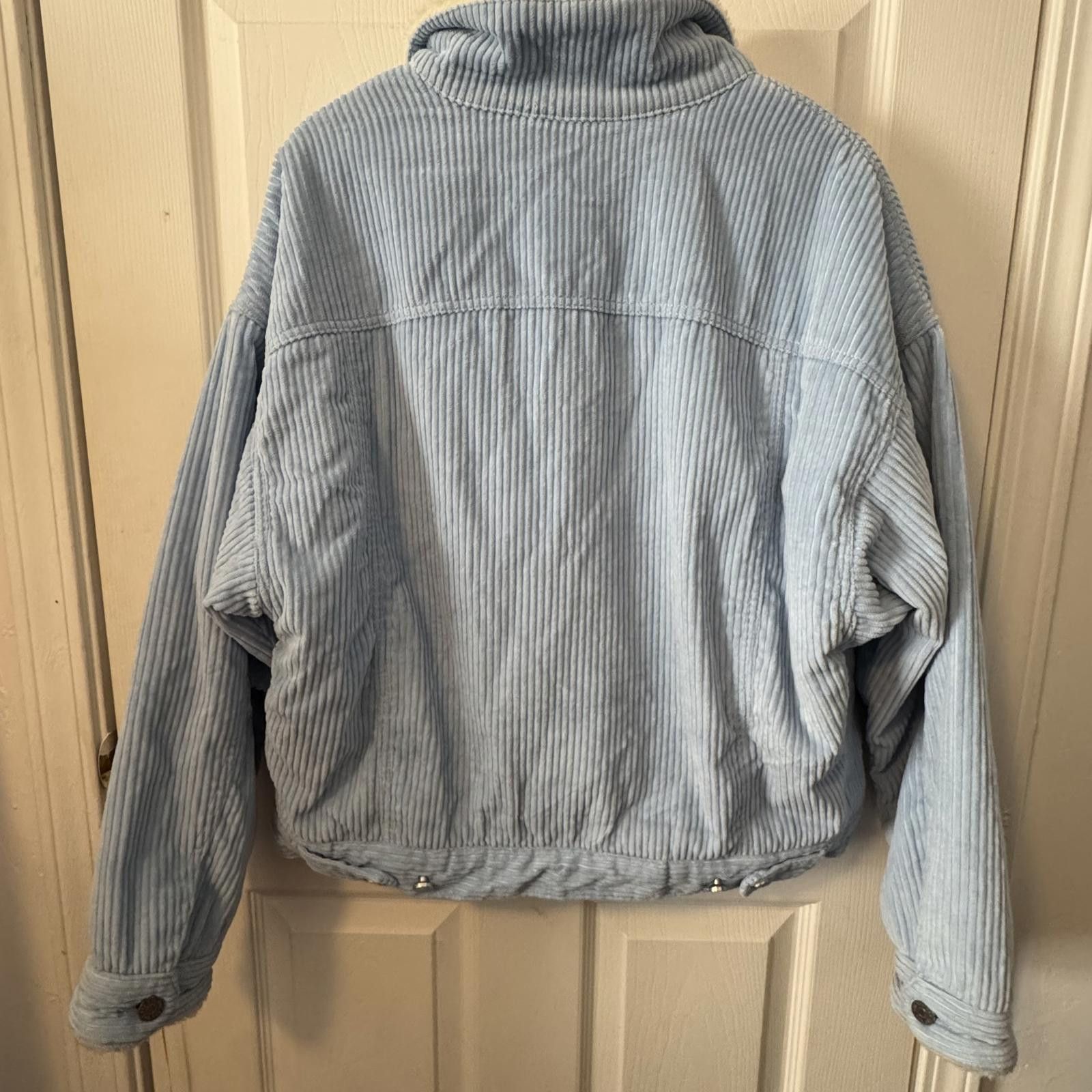 Other BDG Urban Outfitters-Large- Light Blue Corduroy Sherpa Size ONE SIZE - 3 Thumbnail