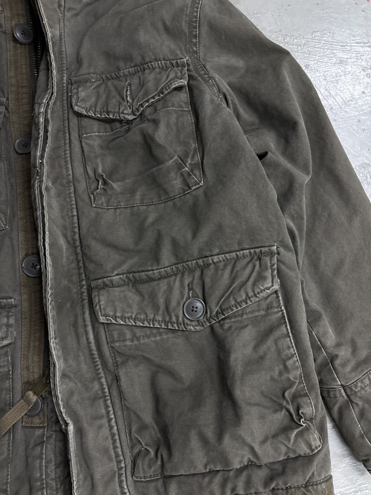 14th Addiction 💥MILITARY PARKA SHERPA LINEN HOODIE JACKET Size US S / EU 44-46 / 1 - 6 Thumbnail
