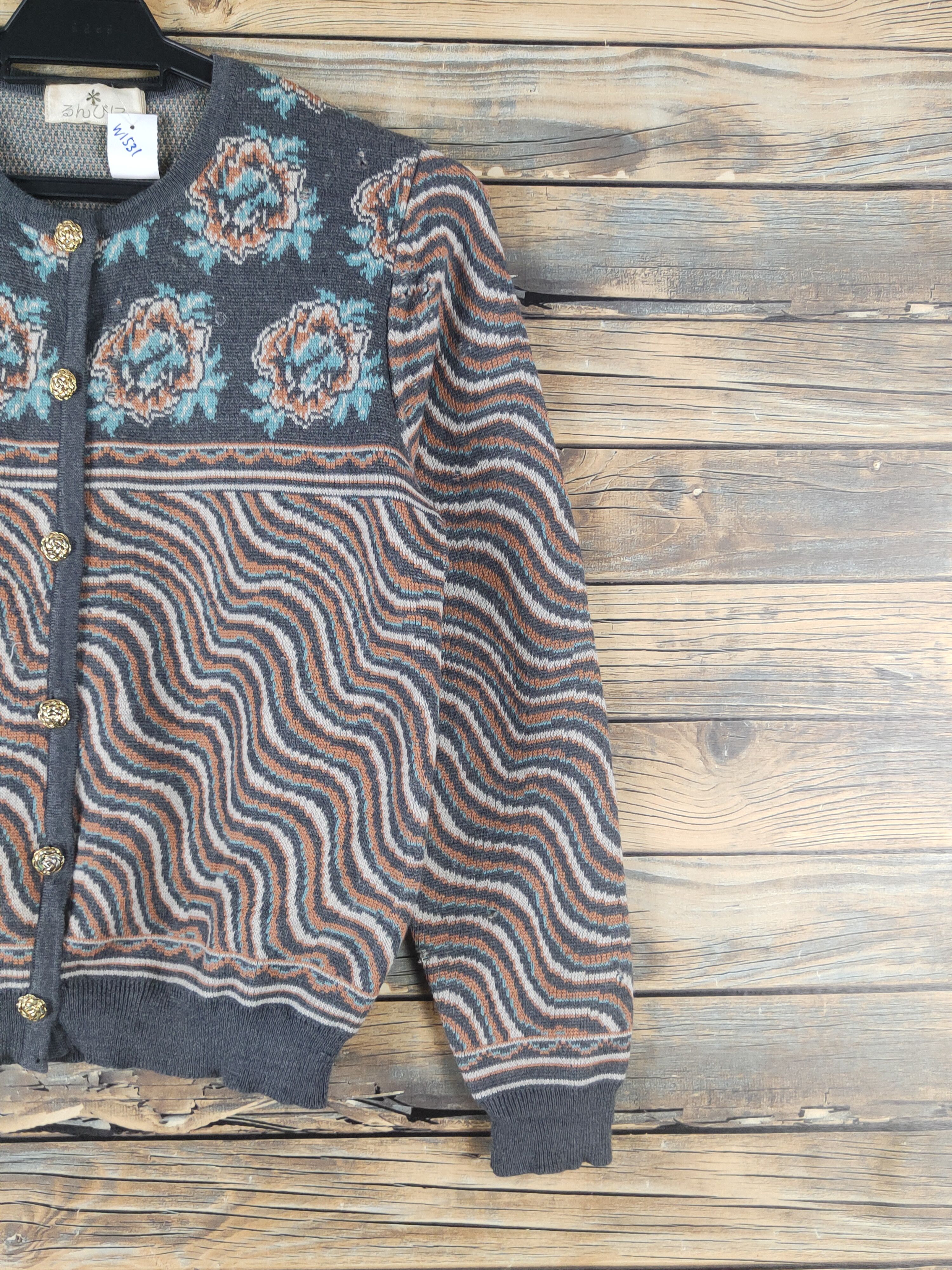 Homespun Knitwear × Japanese Brand Japanese Brand Dark Gray Knitwear Cardigan #W1531 Size S / US 4 / IT 40 - 7 Thumbnail