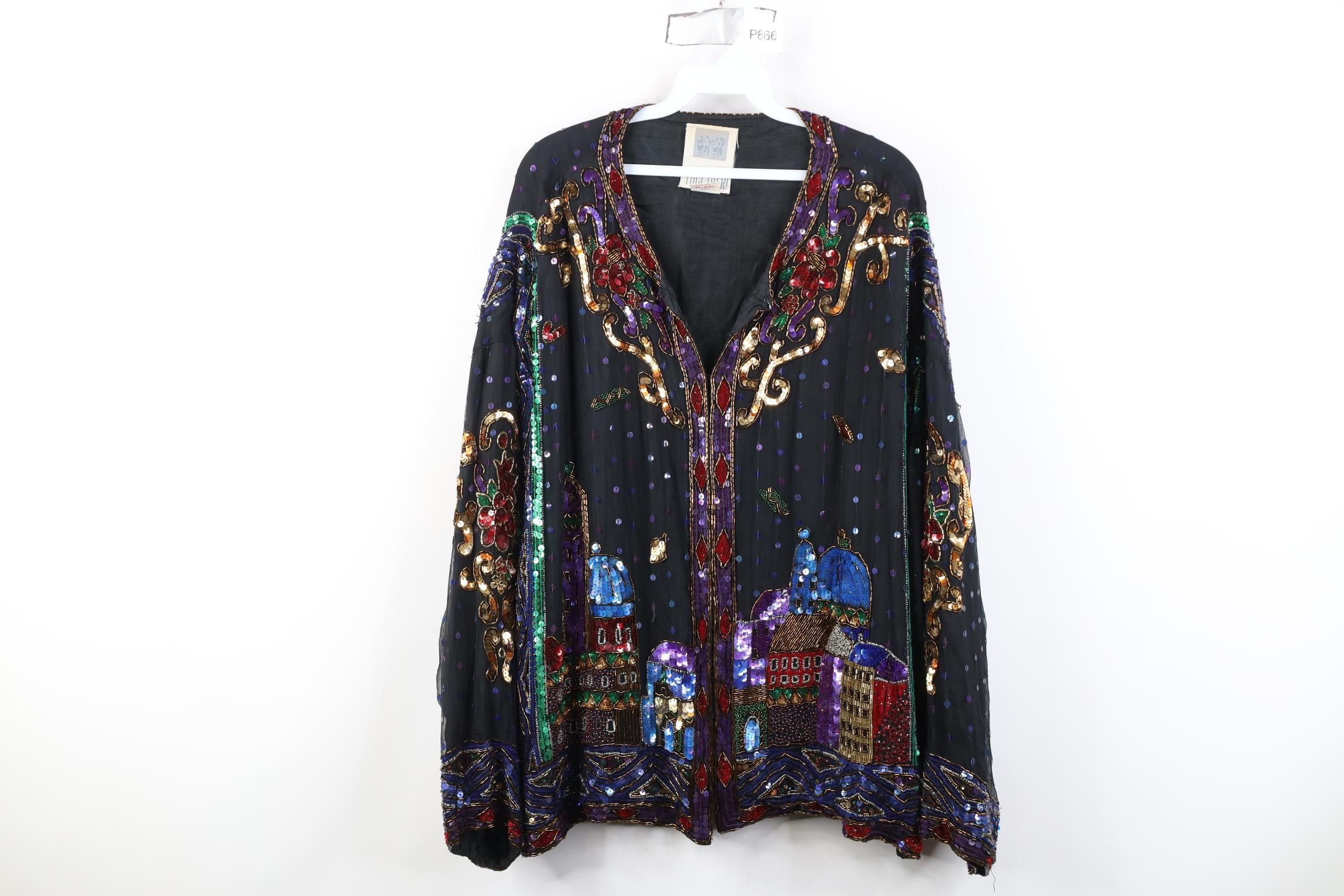 Vintage Vintage 80s 90s Together Arabian Nights Evening Jacket Glam Size 3XL / US 20-22 - 1 Thumbnail