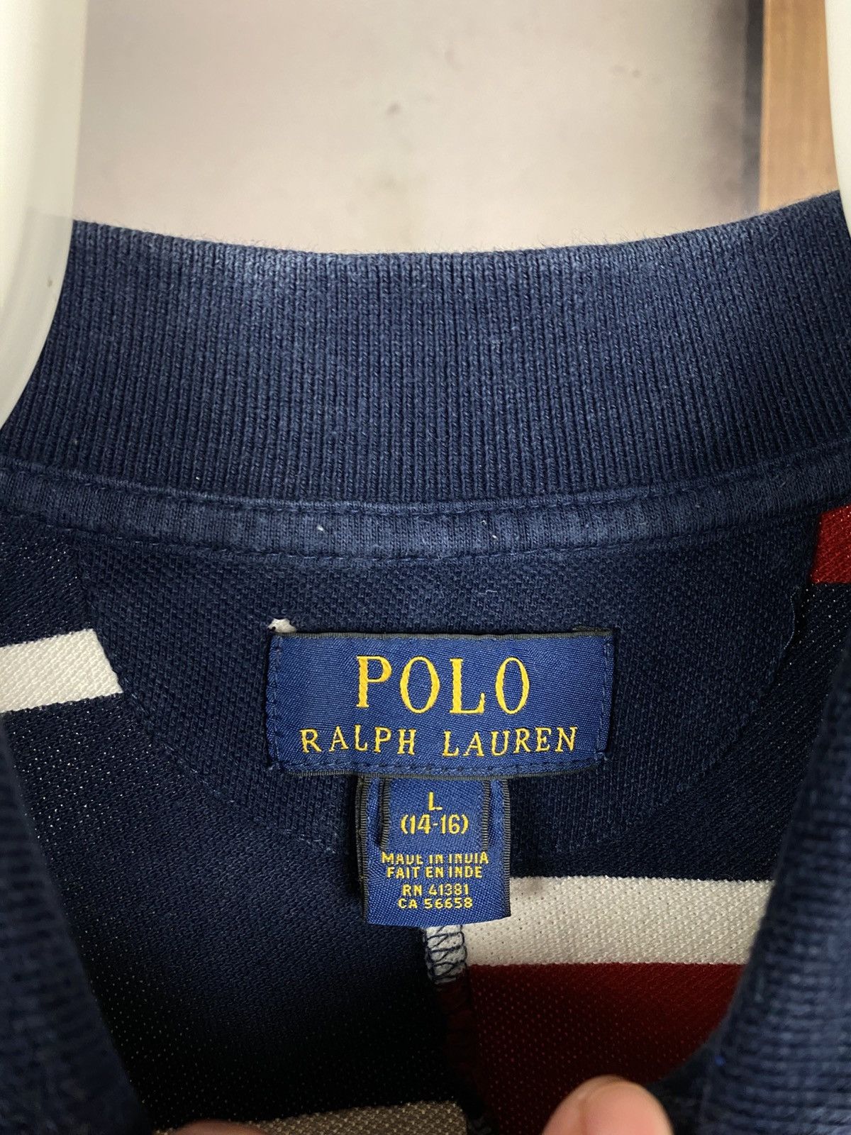 Polo Ralph Lauren 🎠Vintage Junior Polo Ralph Lauren Big Logo Striped VTG Tee🎠 Size US XS / EU 42 / 0 - 11 Thumbnail
