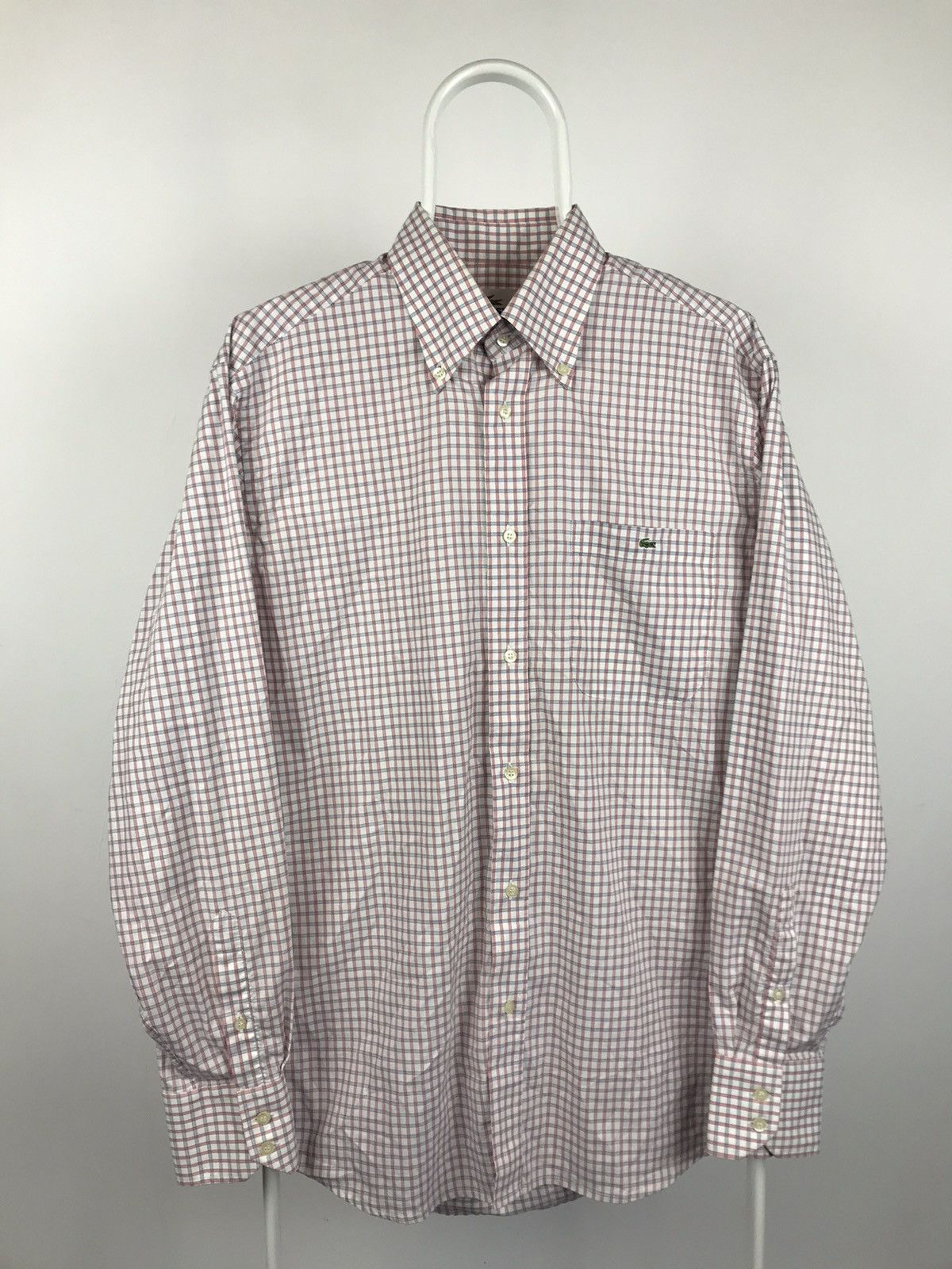 Lacoste Vintage Lacoste Long Sleeve Pink Shirt Size US L / EU 52-54 / 3 - 1 Thumbnail
