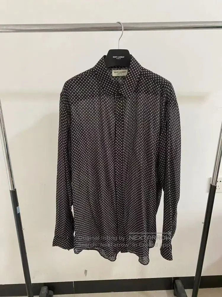 Saint Laurent Paris Saint Laurent Paris Small Y Logo Monogram Shirt. Size US S / EU 44-46 / 1 - 1 Thumbnail