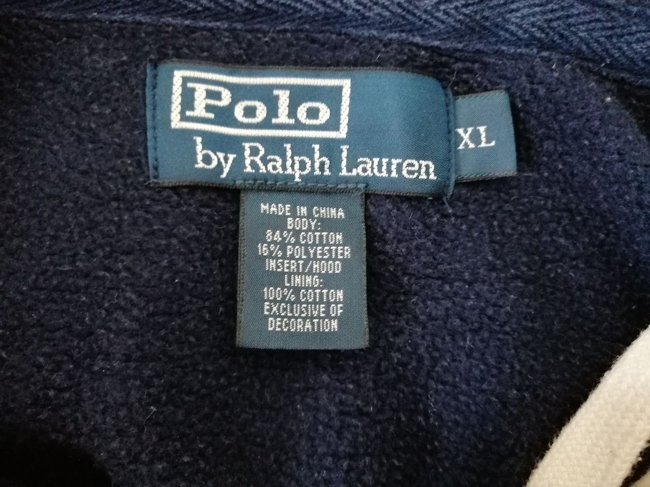 Polo Ralph Lauren Vintage Blue Polo Ralph Lauren Zip Up Hoodie RRL Hype Y2K Size US XL / EU 56 / 4 - 6 Thumbnail