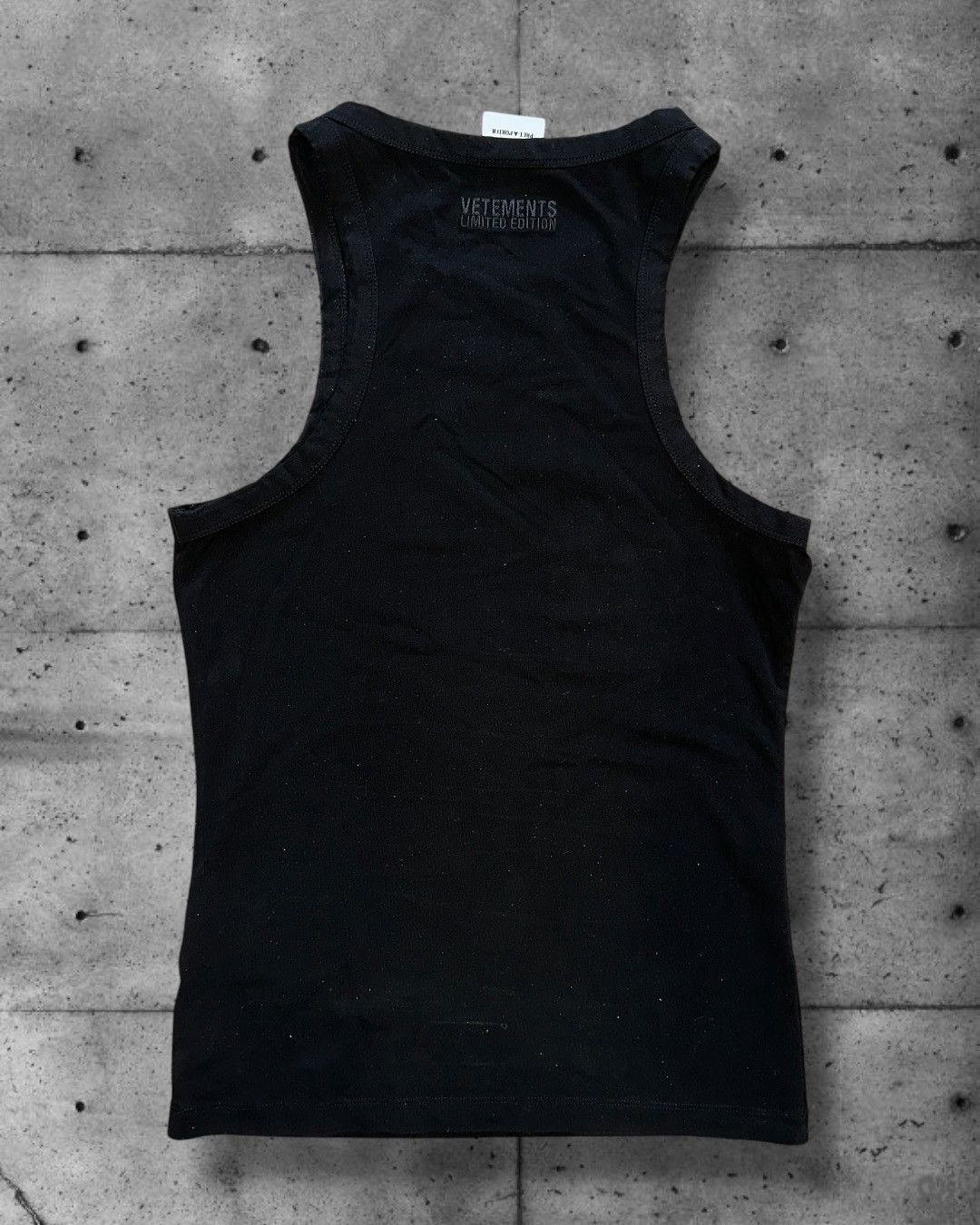 Vetements VETEMENTS Black Oval Logo Tank Top Size US M / EU 48-50 / 2 - 5 Thumbnail