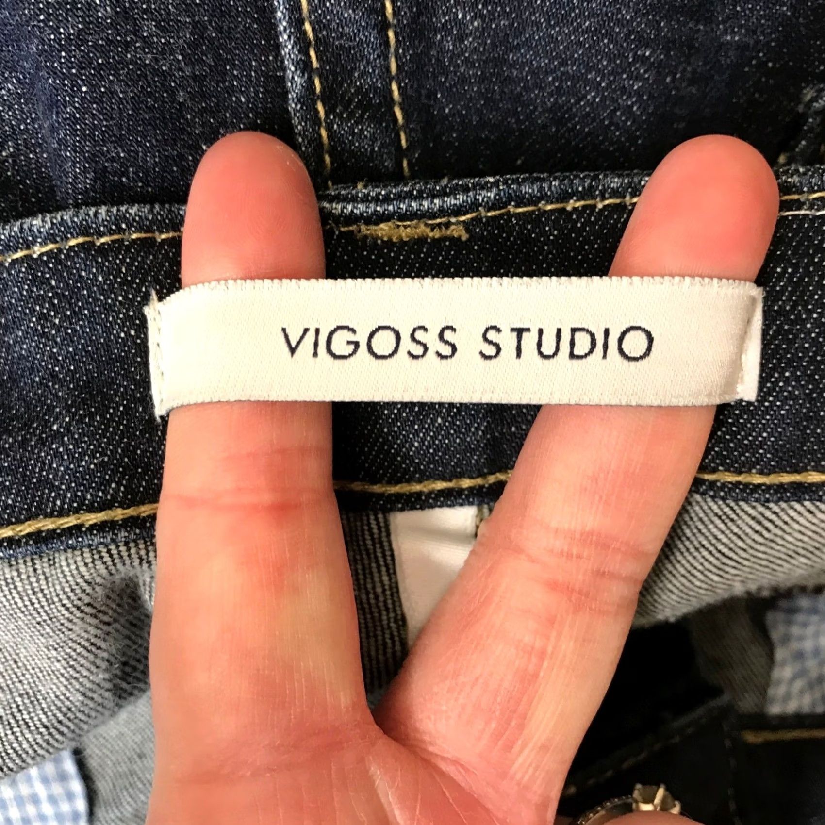 Vintage VIGOSS STUDIO Seattle Flare Dark Wash Denim Jeans Women's 11/12 Jeans Size 32" / US 10 / IT 46 - 7 Thumbnail