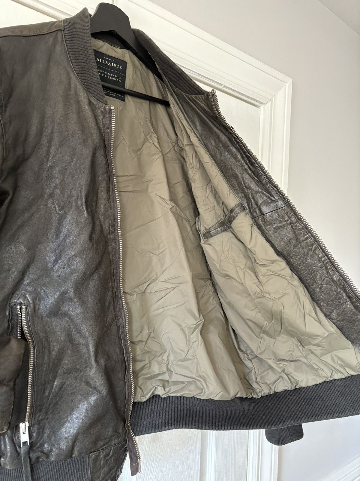 Allsaints Allsaints Momoto leather bomber Size US L / EU 52-54 / 3 - 9 Thumbnail