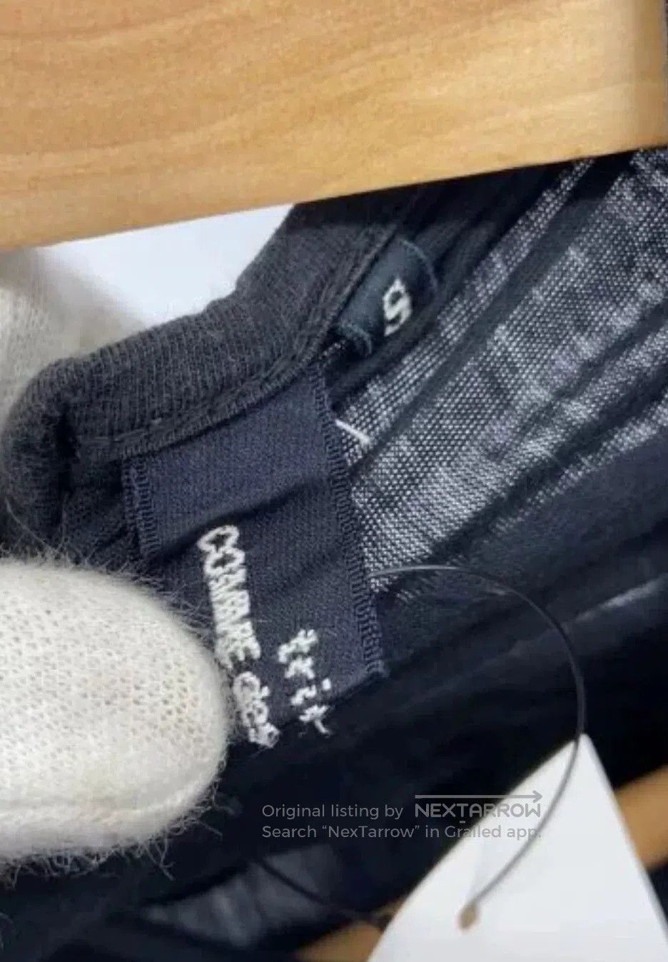Comme des Garcons COMME des GARCONS Black Button Knit Top. Size S / US 4 / IT 40 - 4 Thumbnail