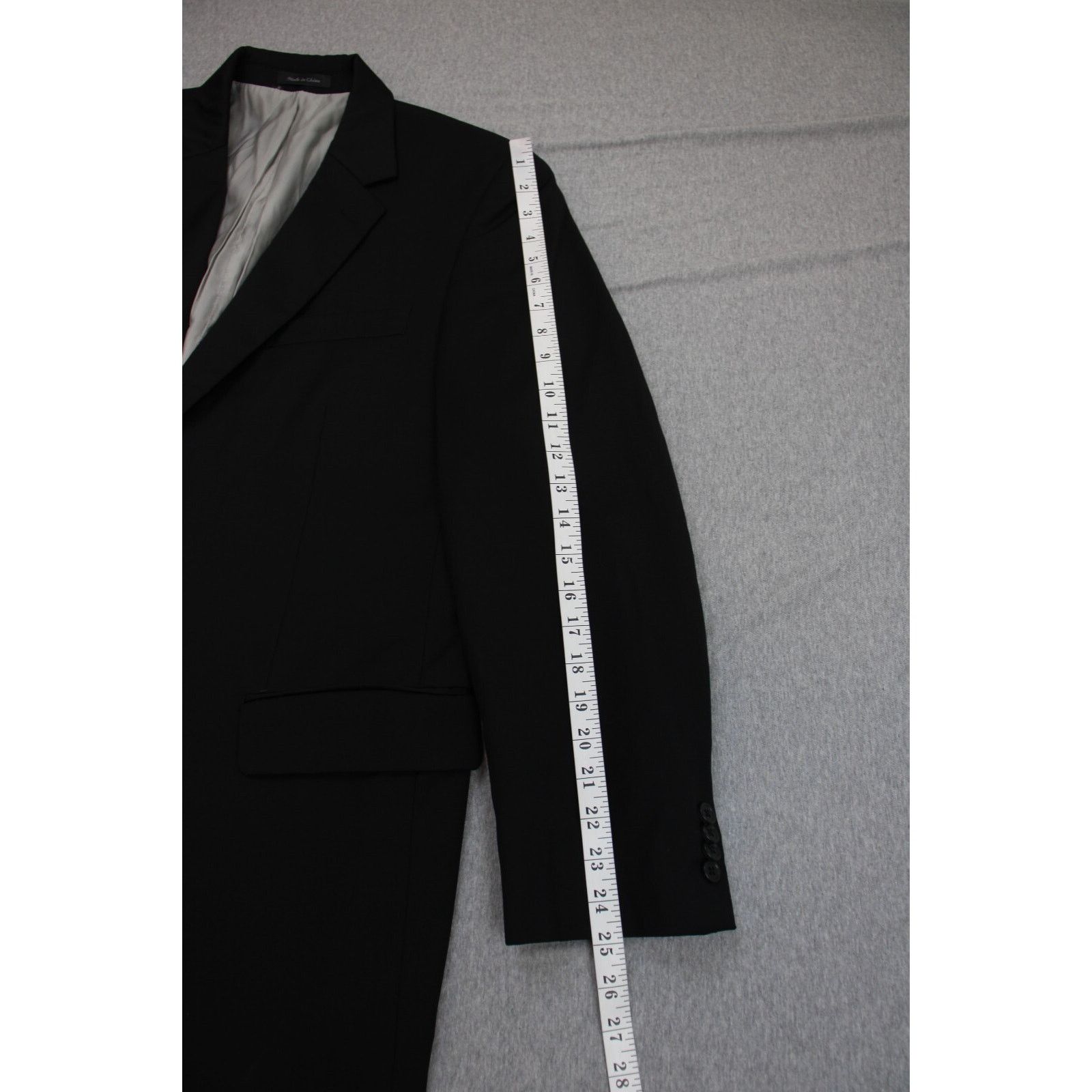 Michael Kors Michael Kors Blazer Mens 42R Black 2 Button Notch Lapel Size 42R - 8 Thumbnail