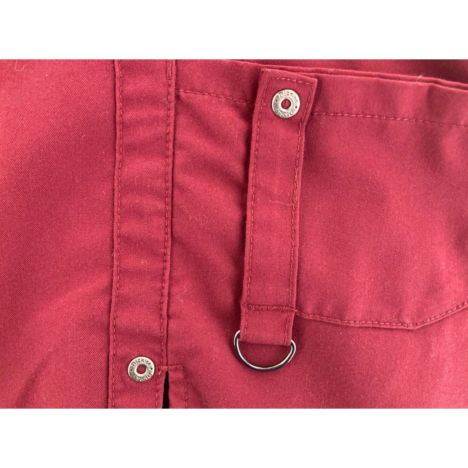 Dickies Dickies Scrub Top Womens Large Maroon Size L / US 10 / IT 46 - 3 Thumbnail