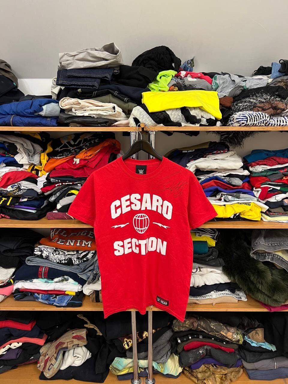 Vintage × WWE × WWF Vintage WWE Cesaro Signed Tshirt Size US M / EU 48-50 / 2 - 1 Thumbnail