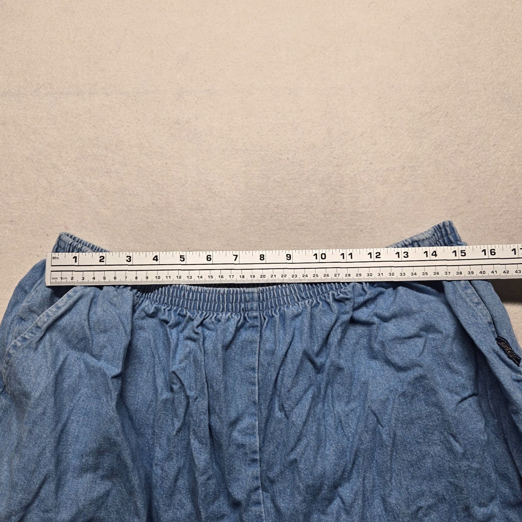 Vintage VINTAGE CHIC Blue Jean Denim High Waisted Bermuda Shorts Women's Size 26W Size 26" / US 2 / IT 38 - 4 Thumbnail