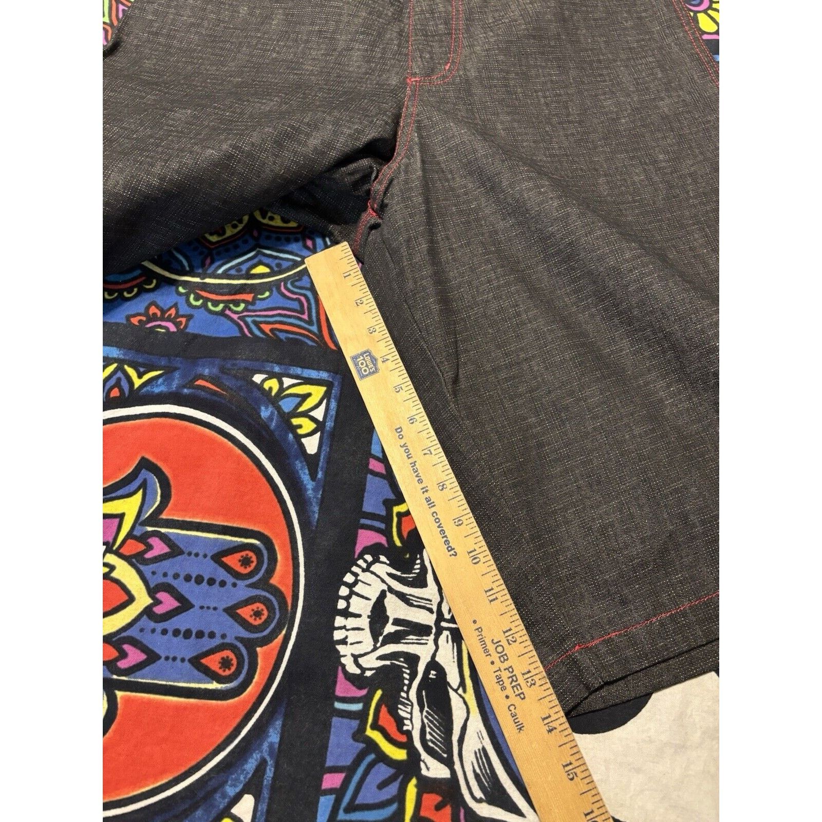 Other y2k platinum B.Q.E black red jorts shorts W34 L 14 NWT baggy Size US 34 / EU 50 - 5 Thumbnail