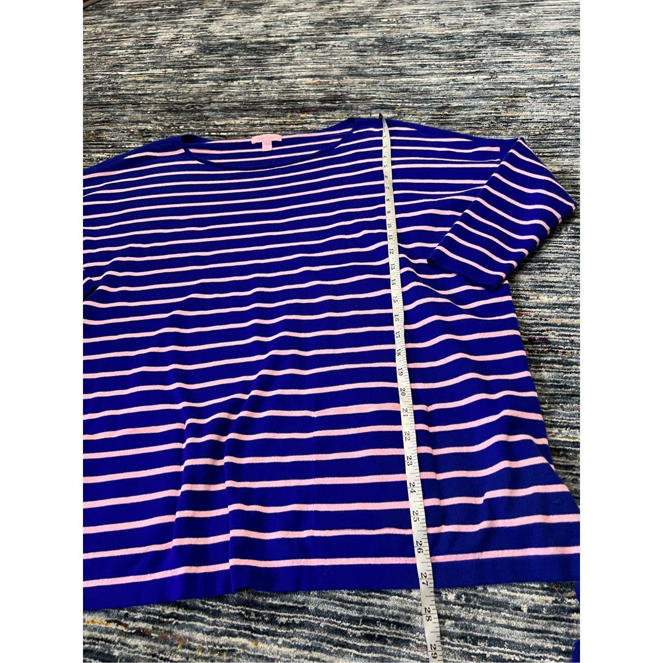 Lilly Pulitzer LILLY PULITZER Elba Sweater COASTAL SHELL STRIPE Twilight Bl Size M / US 6-8 / IT 42-44 - 10 Thumbnail