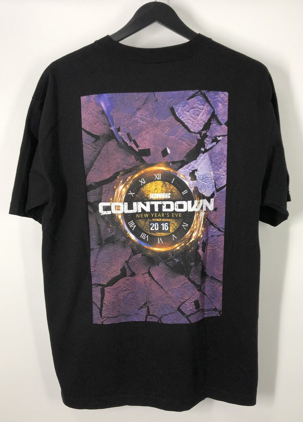 Insomnia Visuals × Other Insomniac 2016 Line Up Black T-Shirt Size US L / EU 52-54 / 3 - 1 Thumbnail