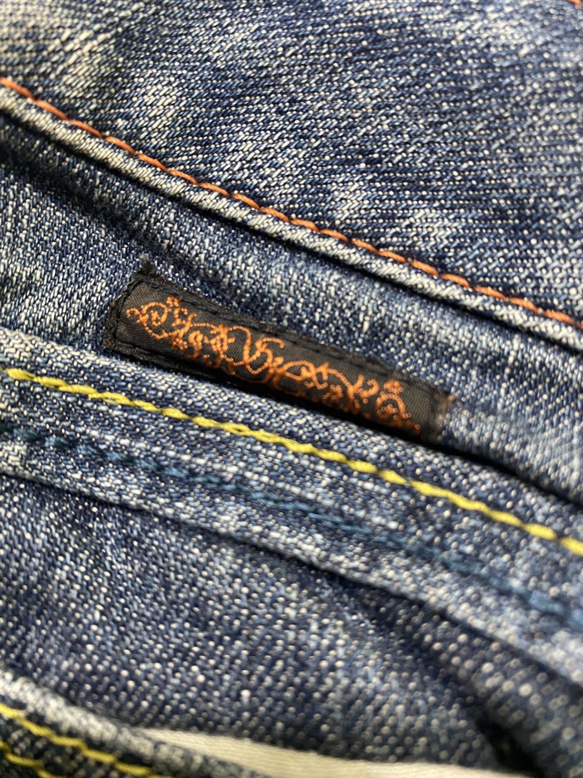 If Six Was Nine Japanese brand X tornado mart spiral style flare jeans Size US 31 - 18 Thumbnail