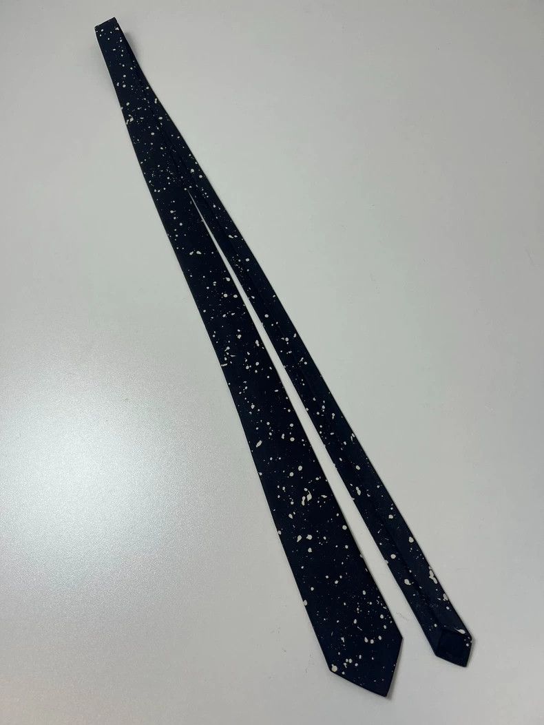 Saint Laurent Paris Saint Laurent Paris 15fw silk ink-splashing tie 2505-Nextar Size ONE SIZE - 1 Thumbnail