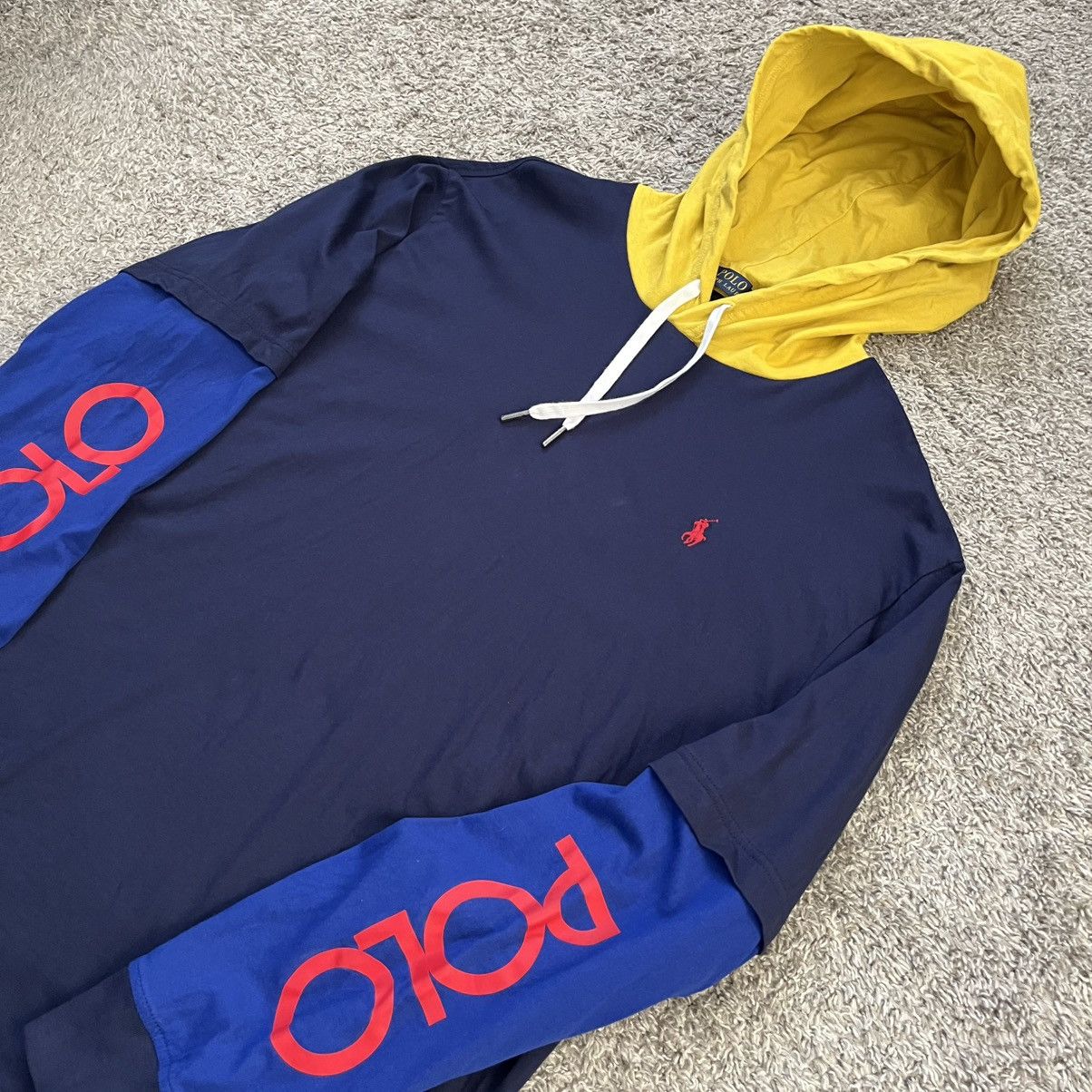 Polo Ralph Lauren 🔴Polo Ralph Lauren Longsleeves Shirt Size XL Hood Navy Size US XL / EU 56 / 4 - 2 Thumbnail