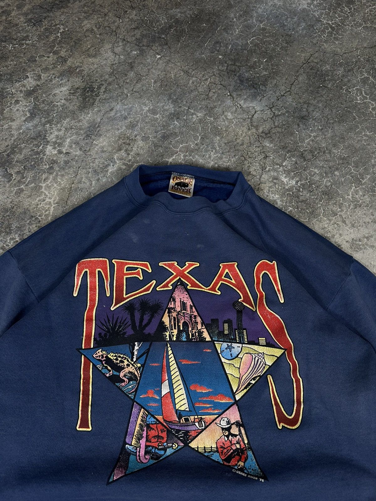 Vintage Vintage Distressed Texas State Crewneck Size US XL / EU 56 / 4 - 5 Thumbnail