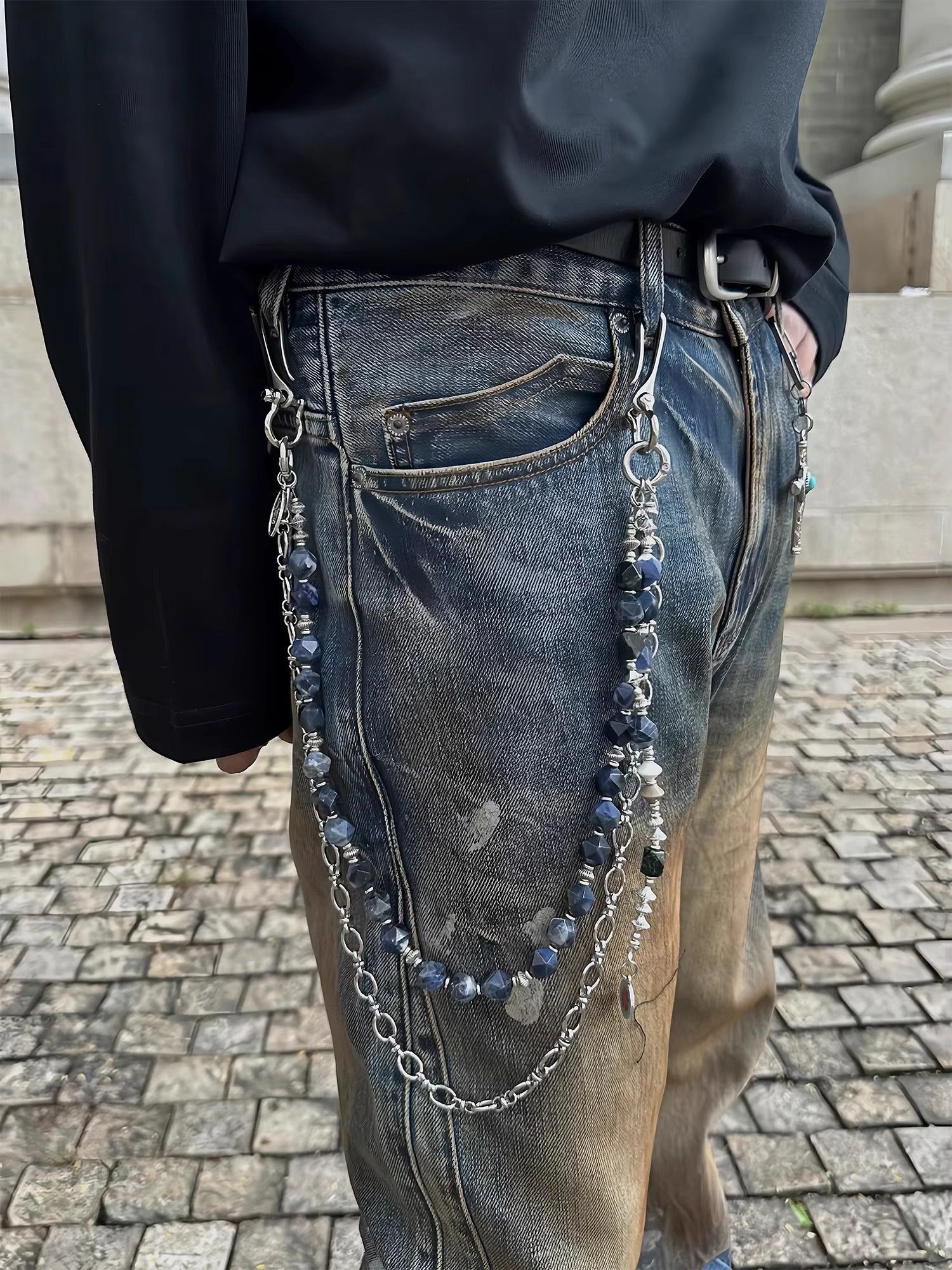 Jewelry 2 Layer Waist Punk Wallet Chain Size ONE SIZE - 3 Thumbnail