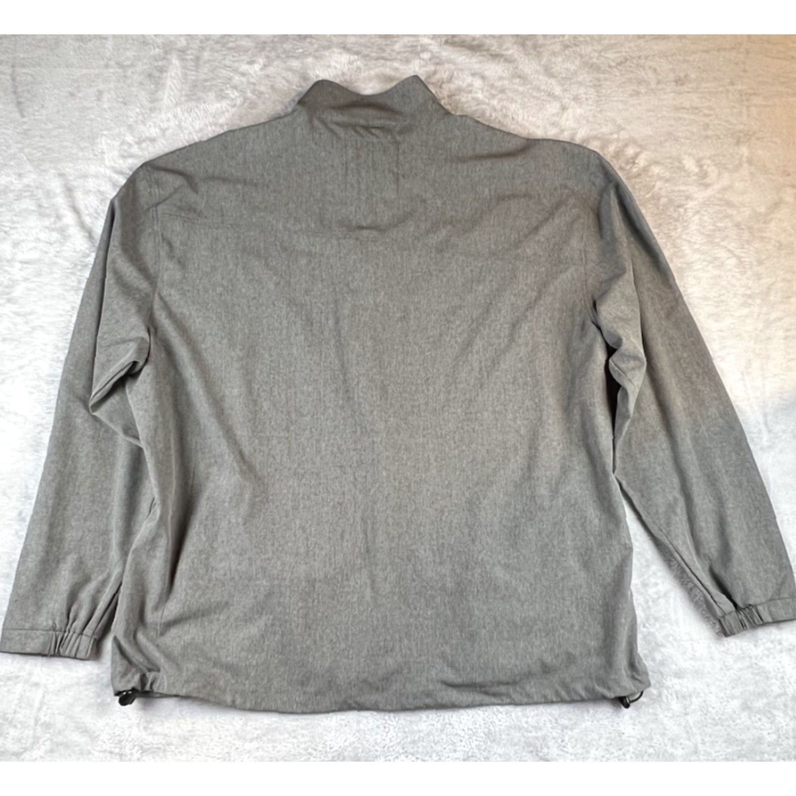 Vintage Linksoul Windbreaker Jacket Mens XXL Golf Heather Gray Zip Boardwalker Preppy Lightweight Zipped Pockets Stand-Up Collar Athletic Regular Size US XXL / EU 58 / 5 - 2 Thumbnail