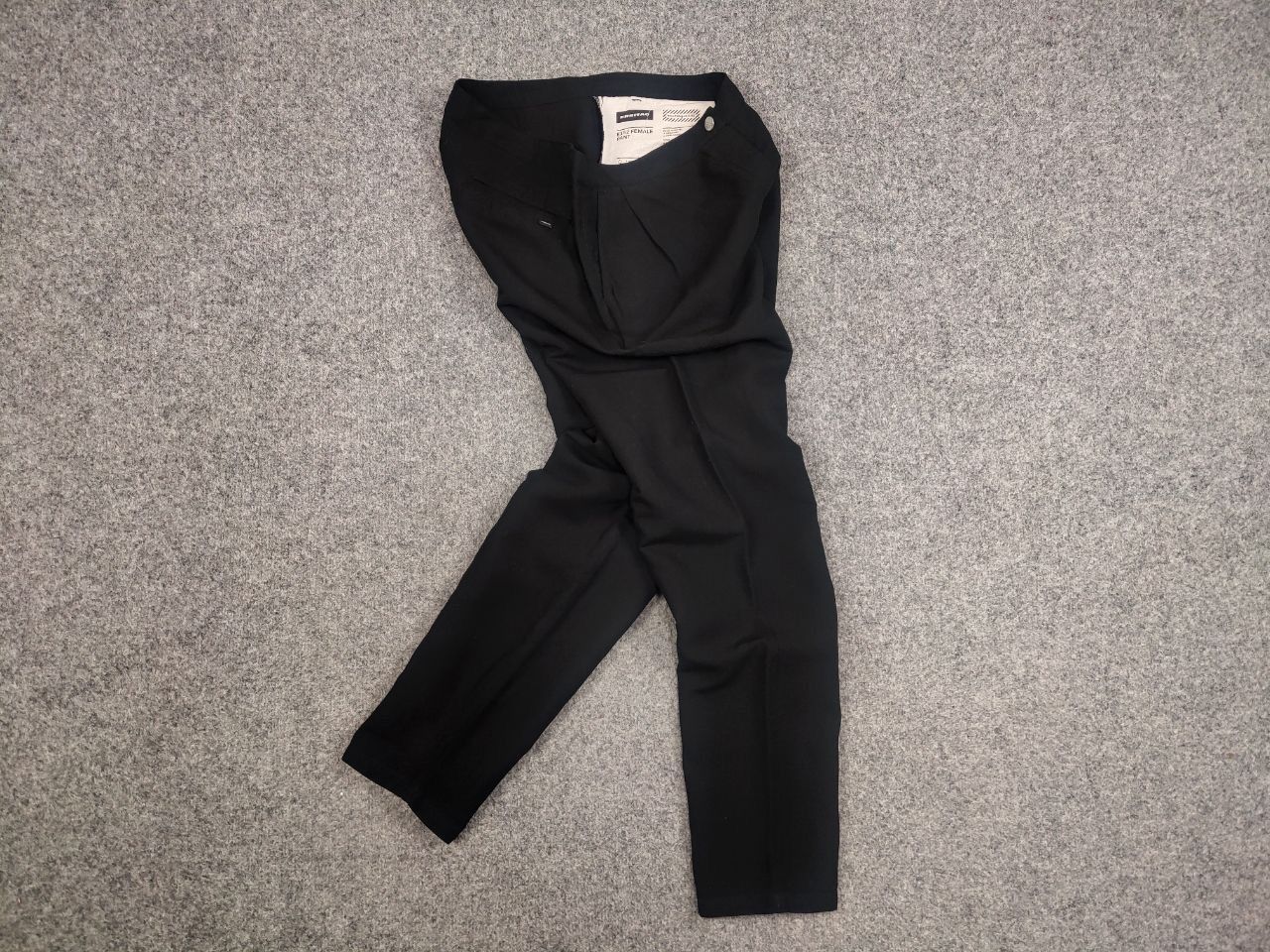 Freitag Freitag E152 Female Linen Blend Black Ankle Pants Size 30" / US 8 / IT 44 - 9 Thumbnail