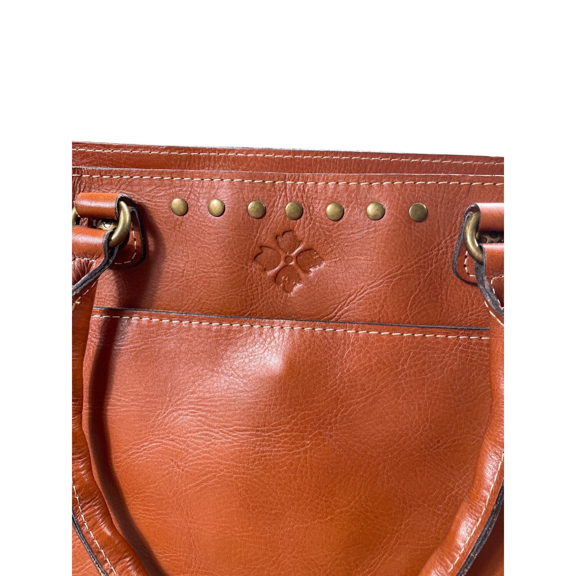 Patricia Nash Patricia Nash Womens Brown Italian Leather Handbag Shoulder Size ONE SIZE - 2 Thumbnail