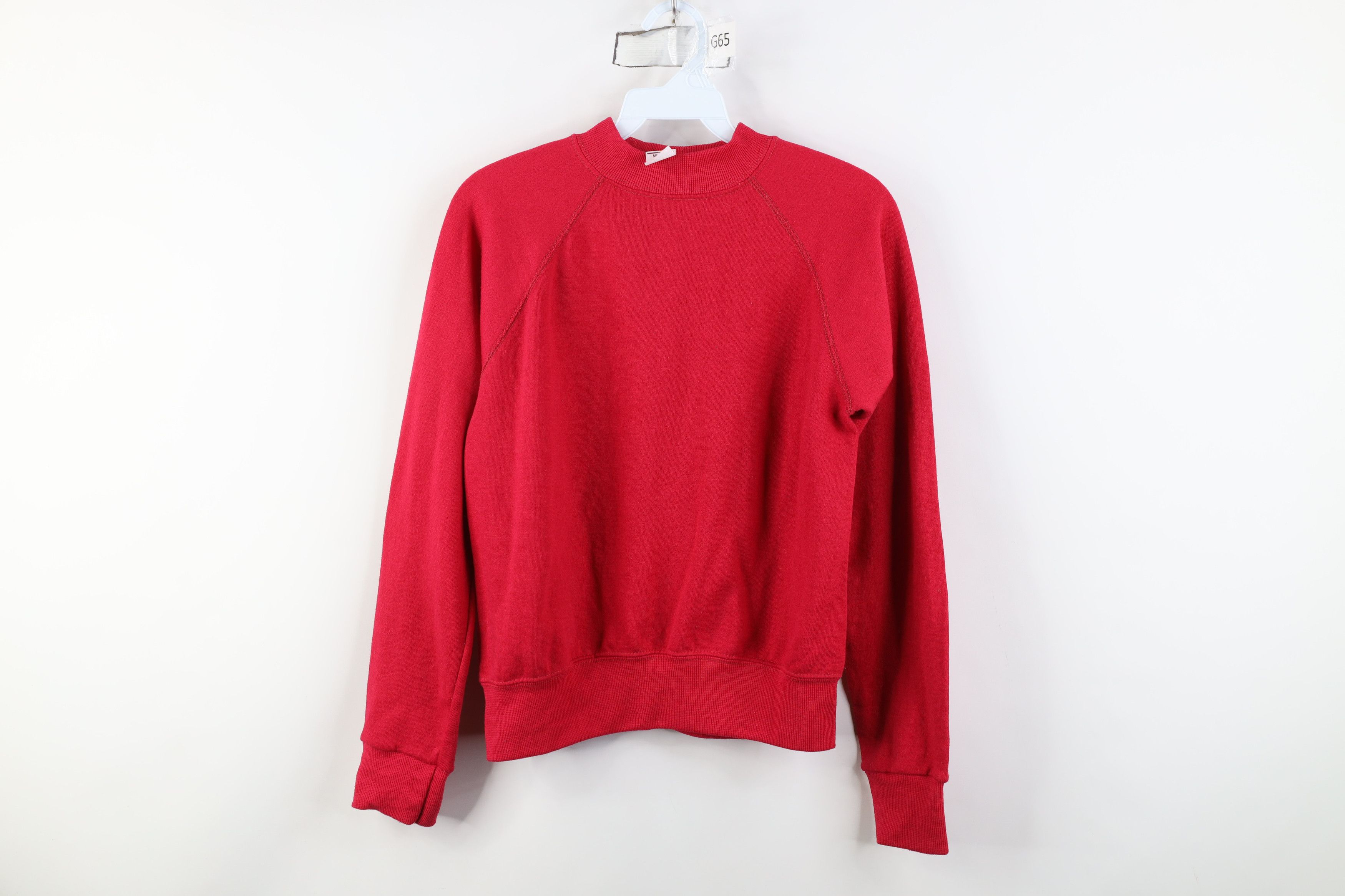 Vintage Vintage 70s Streetwear Raglan Sweatshirt Reddish Pink USA Size M / US 6-8 / IT 42-44 - 1 Thumbnail