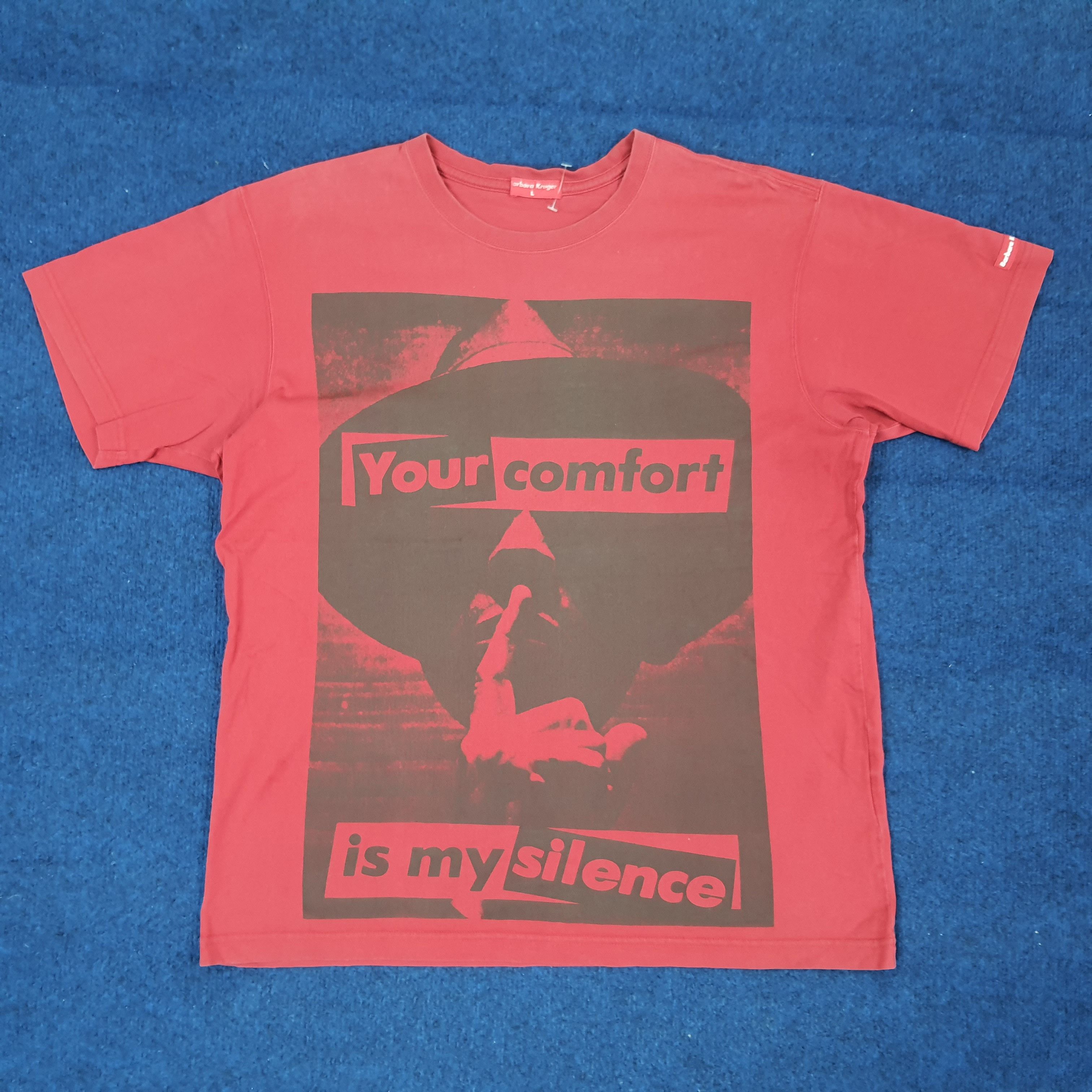 Barbara Kruger Vintage Barbara Kruger Designer Artwork Tshirt C223N20 Size US L / EU 52-54 / 3 - 1 Thumbnail