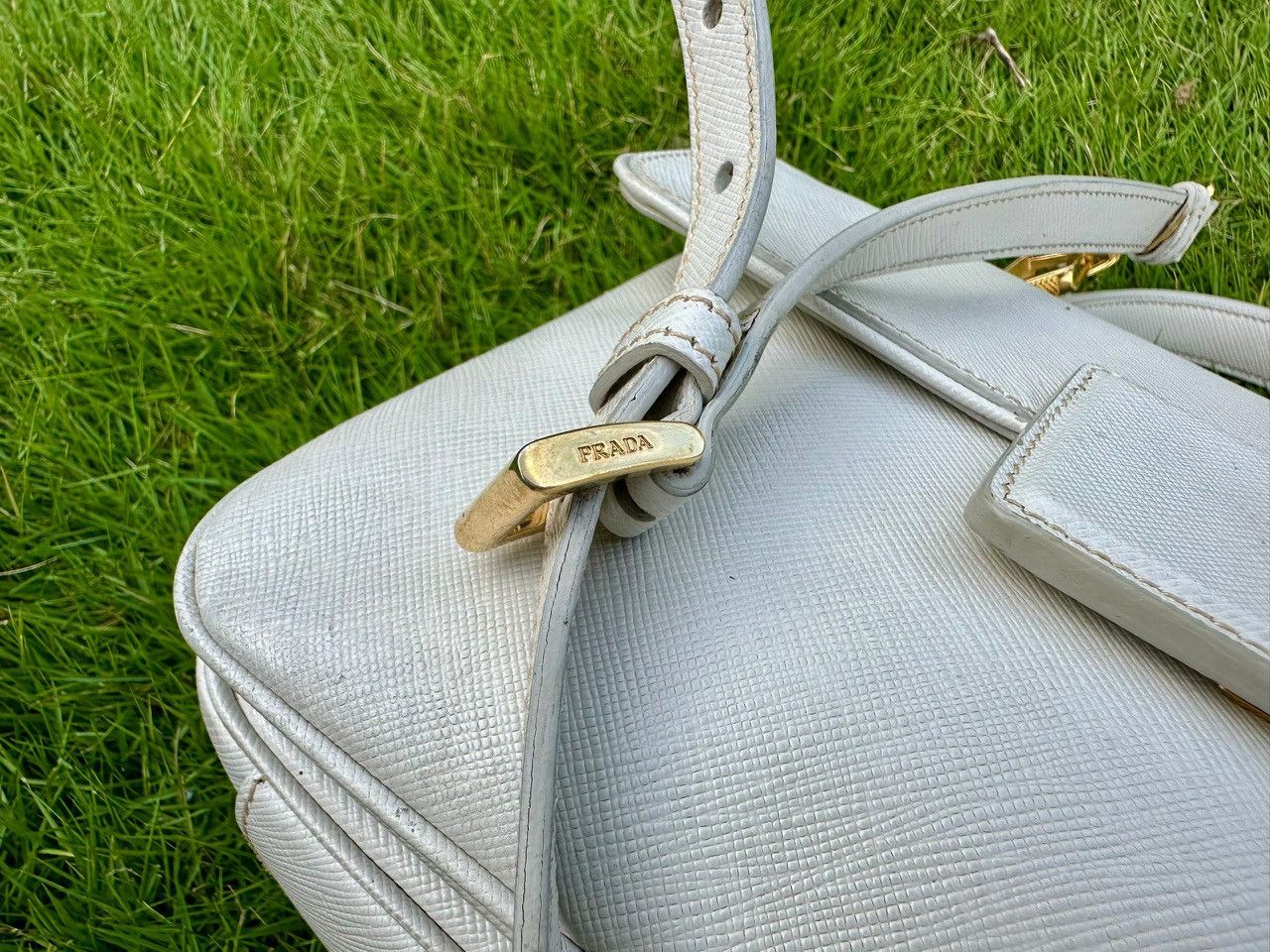 Prada Authentic Prada Saffiano Leather Crossbody Satchel Size ONE SIZE - 15 Thumbnail