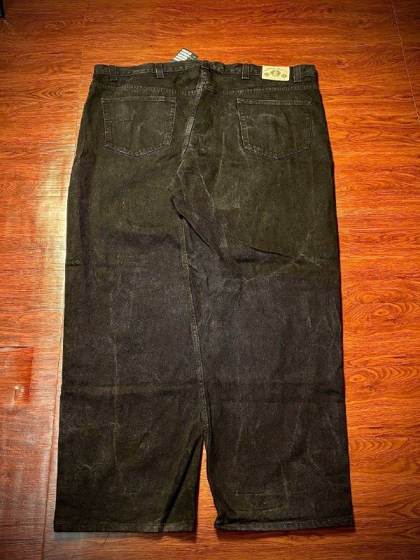 JNCO Vintage Arizona Black Baggy Jeans Crack Wash Denim Size US 44 / EU 60 - 1 Thumbnail