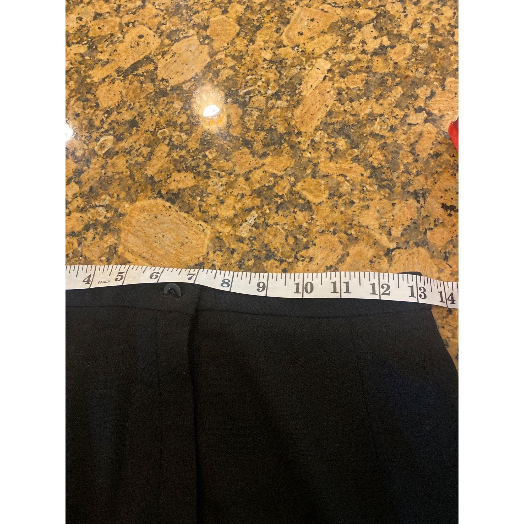 Escada Escada Wool High Rise Dress Pants 36 Small Black 30" inseam Size 26" / US 2 / IT 38 - 7 Thumbnail