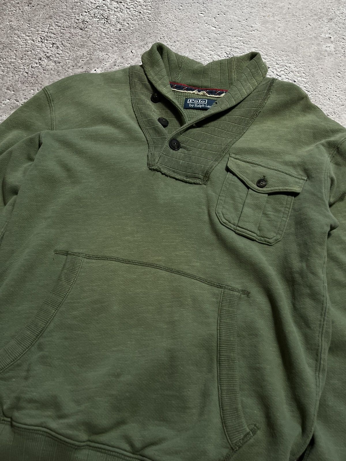Polo Ralph Lauren × Vintage Vintage Polo by Ralph Lauren Military Cotton Sweater Size US S / EU 44-46 / 1 - 7 Thumbnail