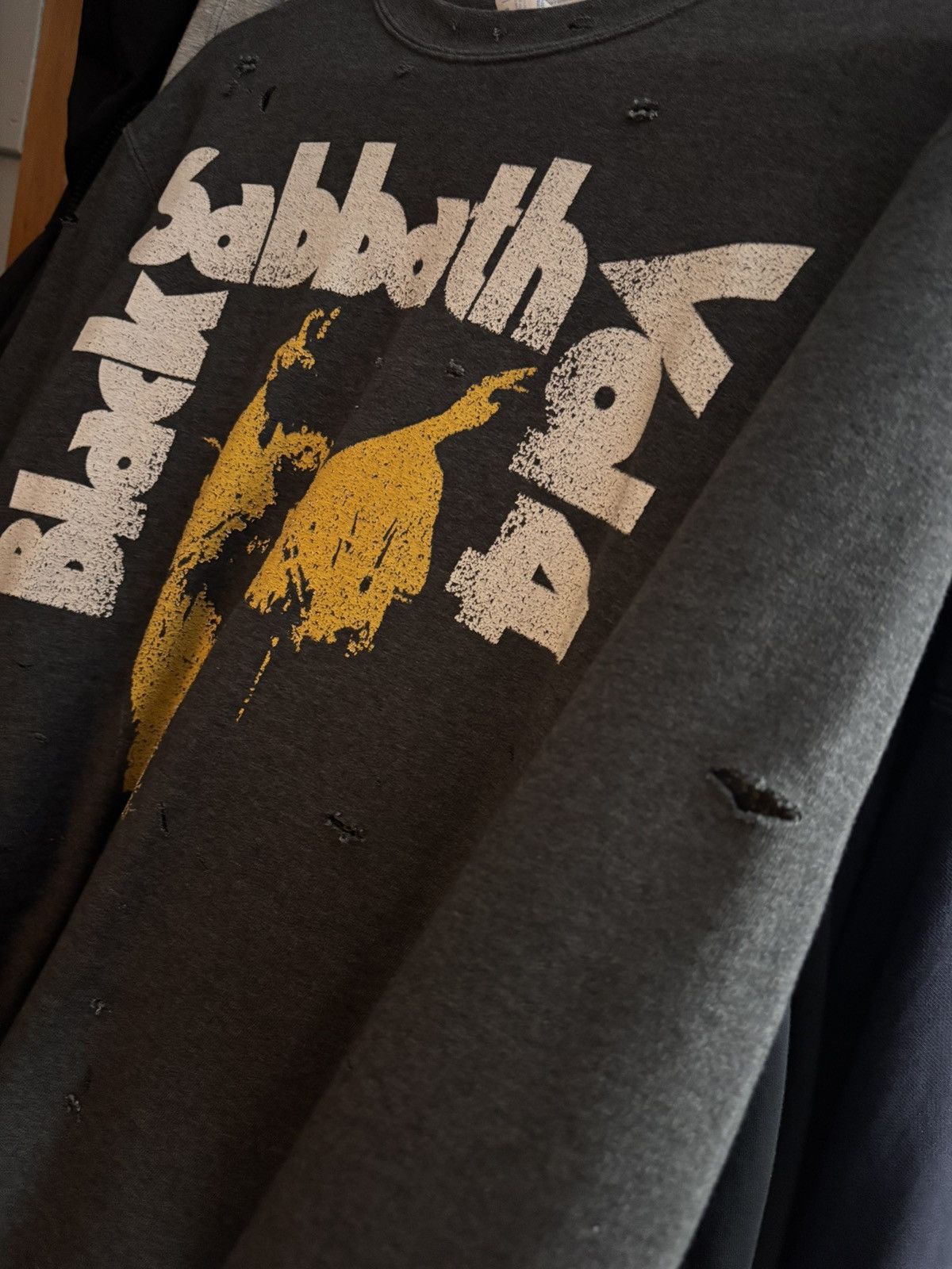 Black Sabbath Thrashed Black Sabbath Vol. 4 Album Cover Crewneck Sweater Size US M / EU 48-50 / 2 - 5 Thumbnail