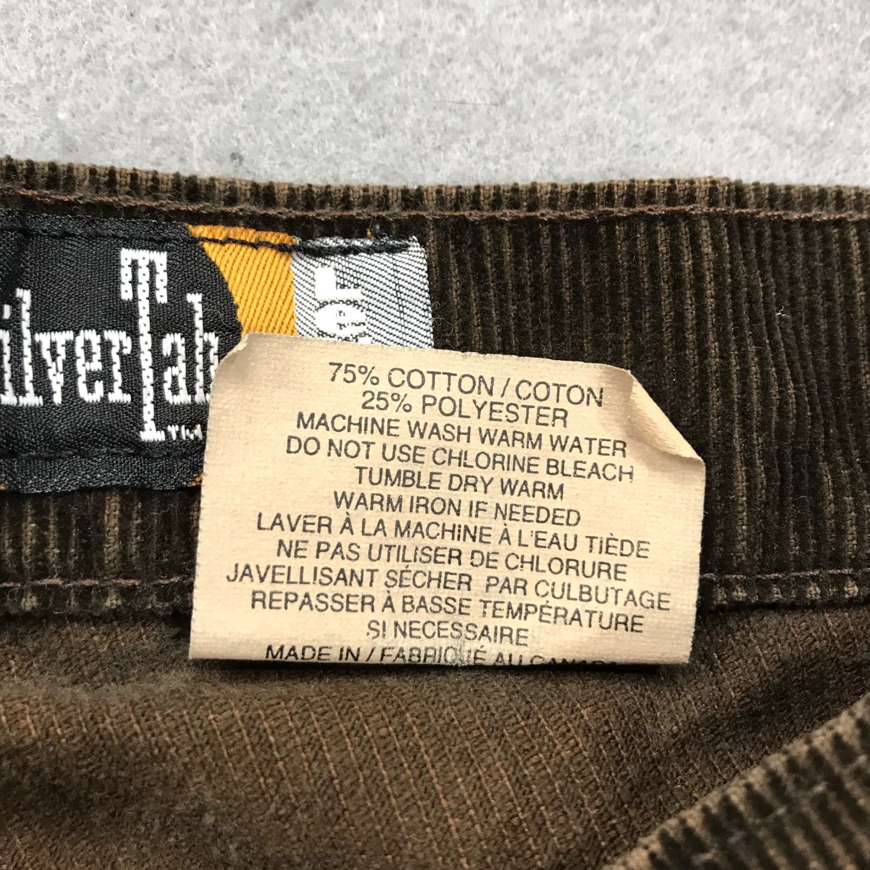 Levi's VINTAGE Levi's Silvertab Pants Womens 26 Brown Hiphugger Corduroy 90s Casual Jeans Size 26" / US 2 / IT 38 - 5 Thumbnail