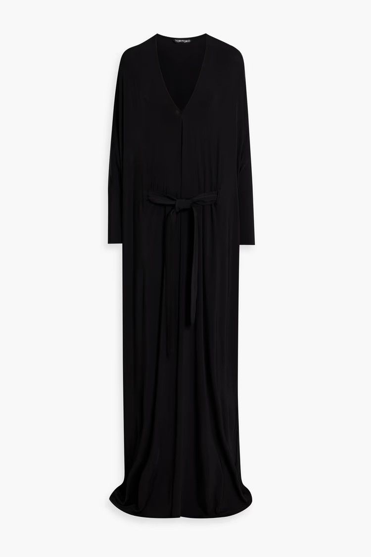 Tom Ford o1y0126 Maxi Dress in Black Size XS / US 0-2 / IT 36-38 - 1 Thumbnail