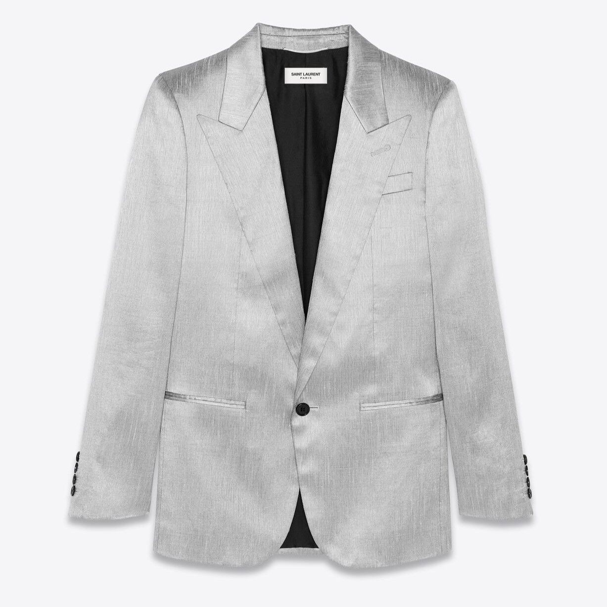 Saint Laurent Paris o1s1wg110724 Blazer in Grey Size US S / EU 44-46 / 1 - 1 Thumbnail