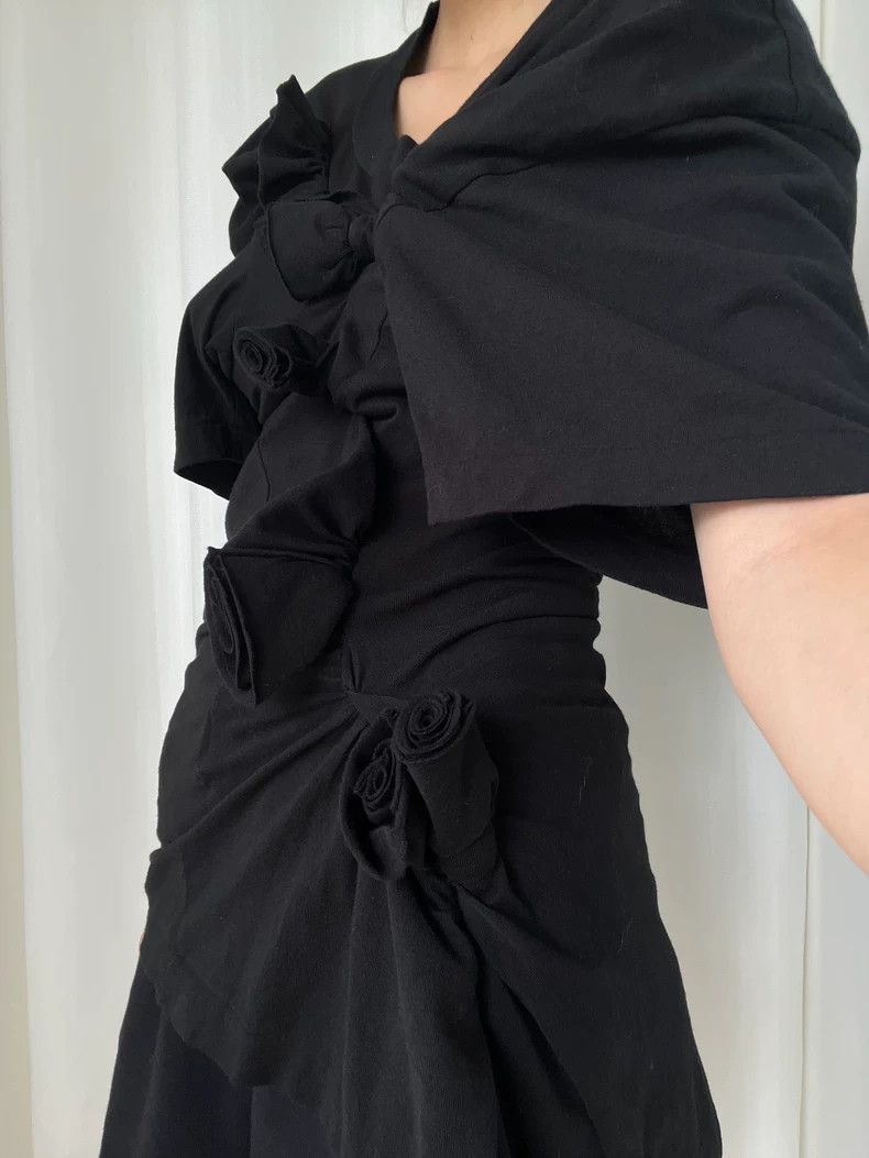 Comme des Garcons Comme Des Garcons Flower decorative twisted short-sleeved Size S / US 4 / IT 40 - 5 Thumbnail