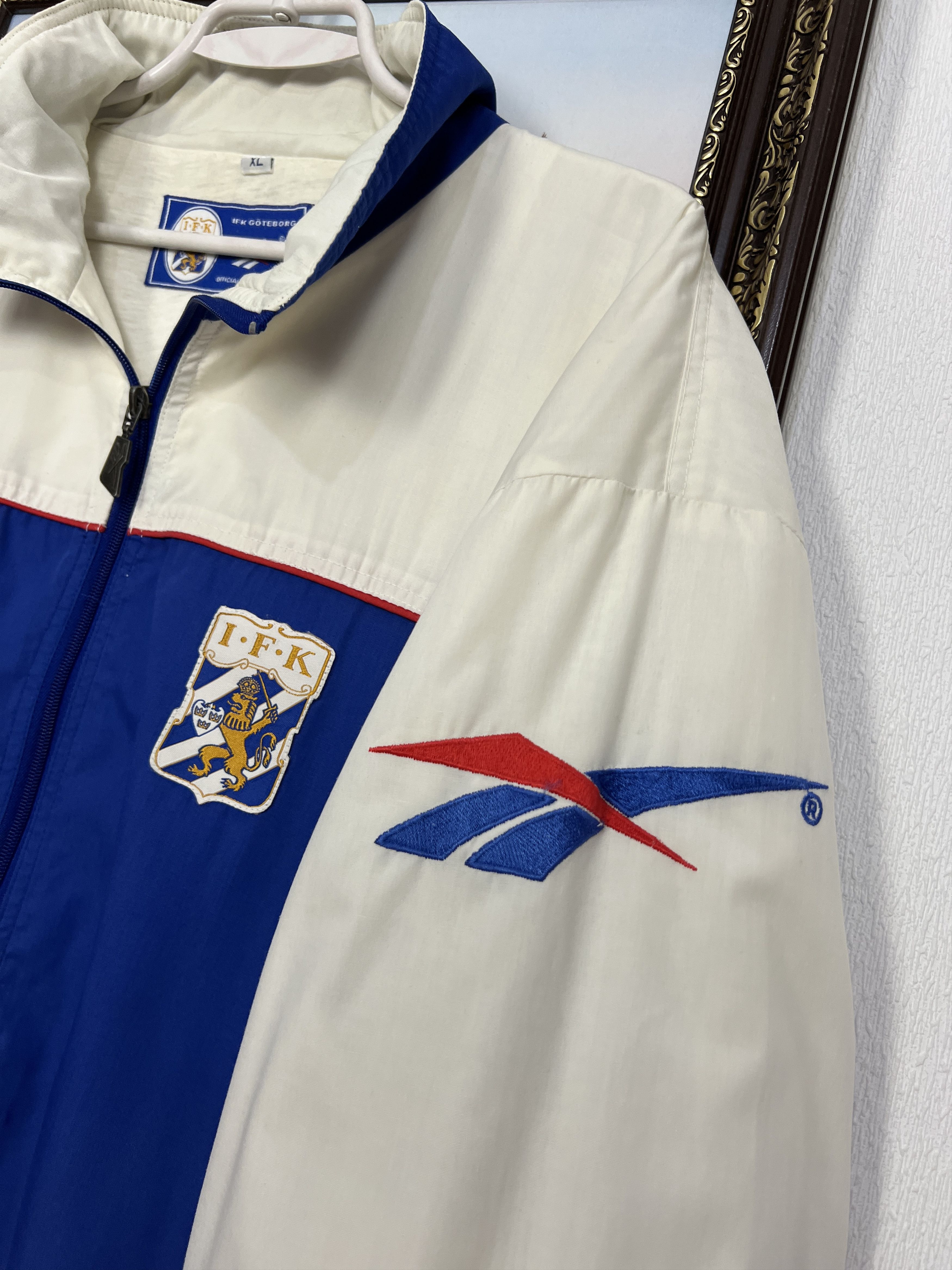 Reebok Vintage 90s Reebok IFK Goteborg Football Jacket Soccer Track Size US XL / EU 56 / 4 - 5 Thumbnail