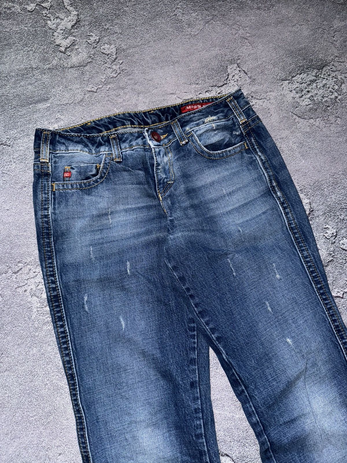 Miss Sixty × Vintage Miss sixty 29 Mary J Wmns Jean pant trouser chino distressed Size 29" - 11 Thumbnail