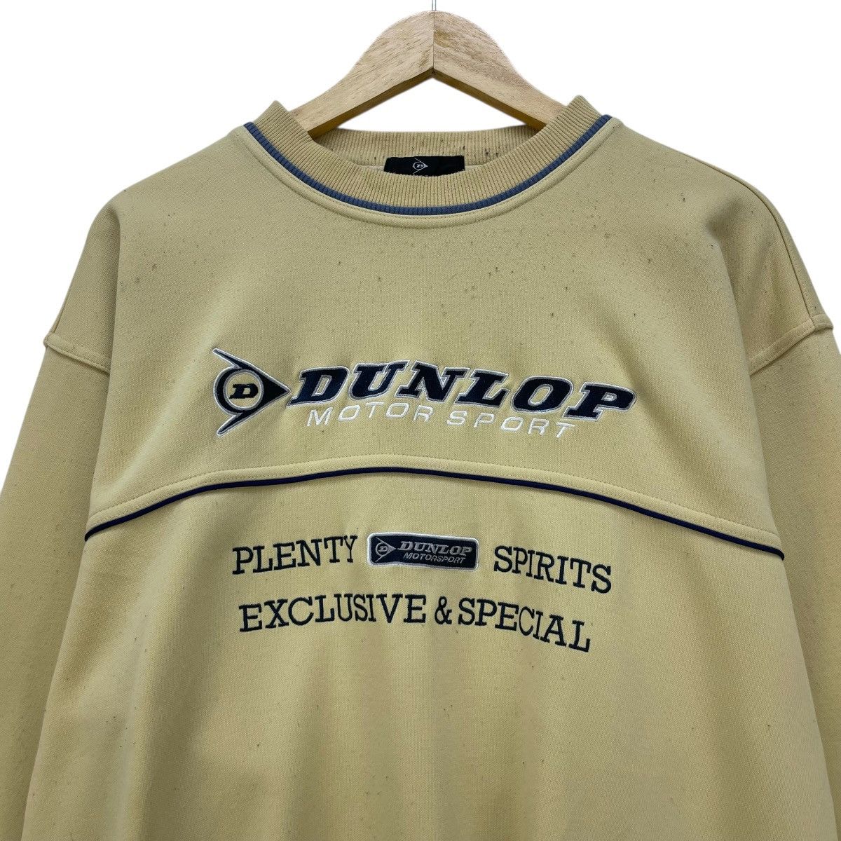 Japanese Brand 💥Vintage Dunlop Motosport Big Logo Crewneck Pullover Size US M / EU 48-50 / 2 - 3 Thumbnail