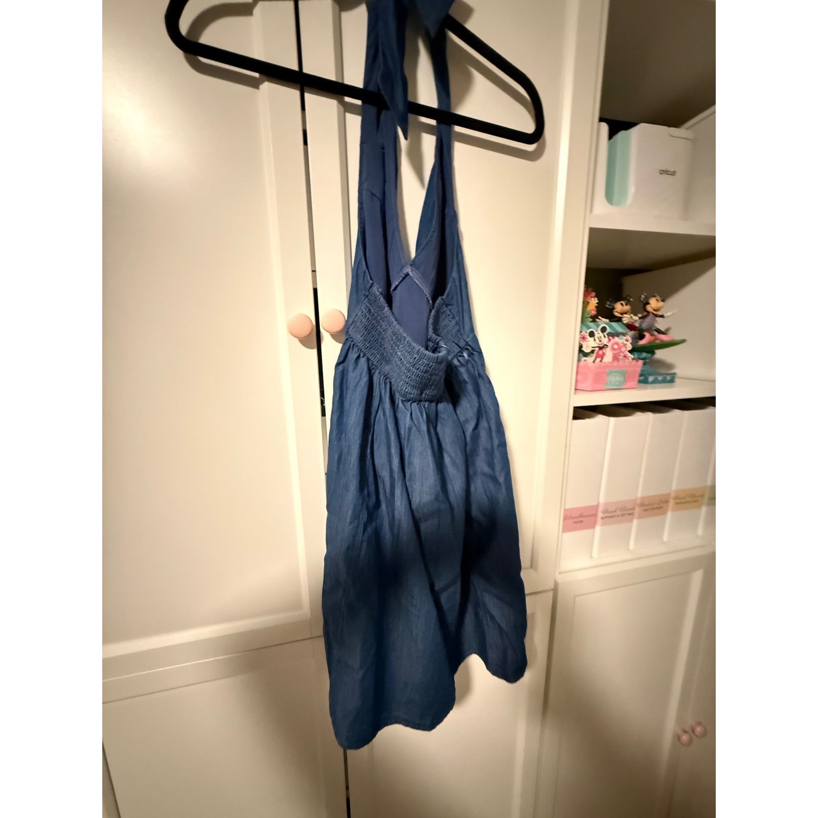 Hollister Hollister Blue Halter Mini Dress Women Denim Summer S - G003 Size S / US 4 / IT 40 - 4 Thumbnail