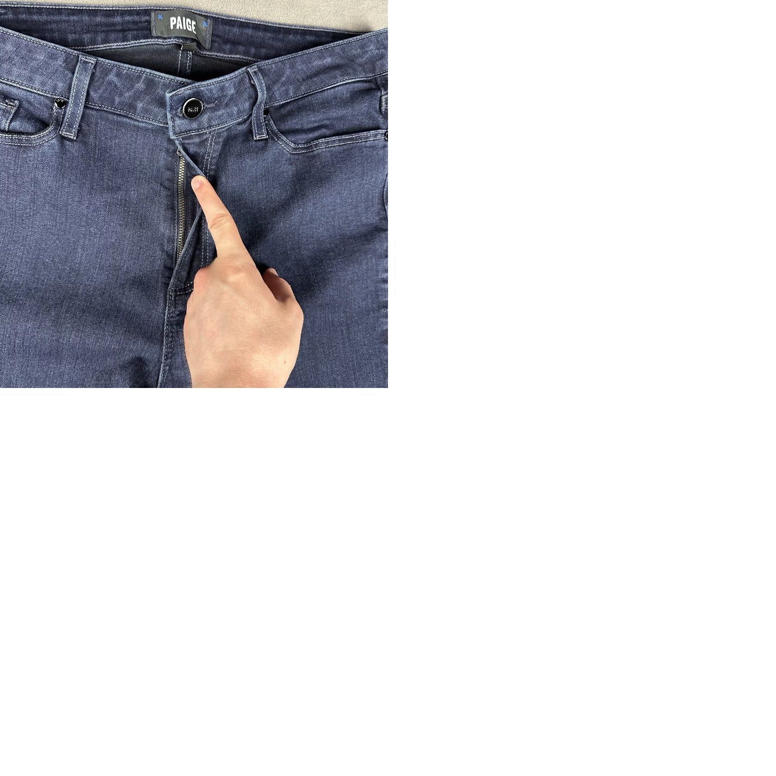 Paige Paige Jeans Womens 32 Blue Denim High Rise Manhattan Eve Bootcut Jeans Size 24" / US 00 / IT 34 - 10 Thumbnail