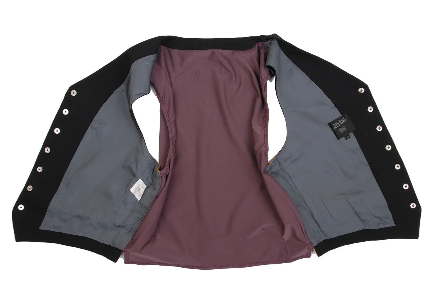 Jean Paul Gaultier Zip Pocket Snap Button Vest in Black, Yellow, Red Size US M / EU 48-50 / 2 - 9 Thumbnail