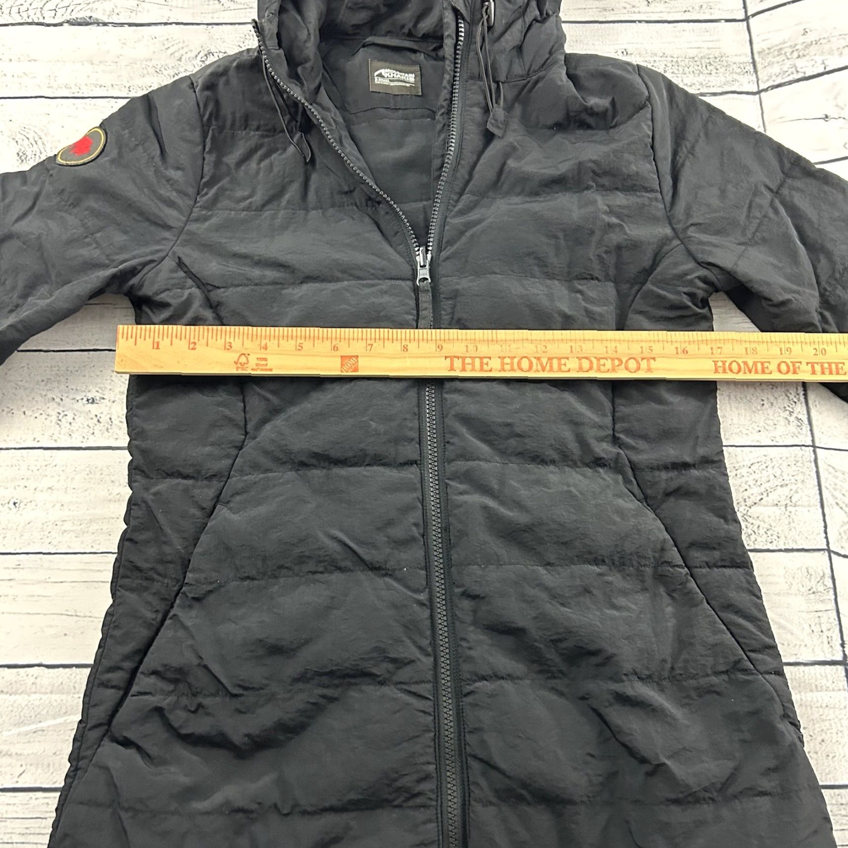 Mountain Khakis Mountain Khakis Jacket Womens XS Black Hooded Full Zip Puffer Ski Style Shacket Size XS / US 0-2 / IT 36-38 - 5 Thumbnail