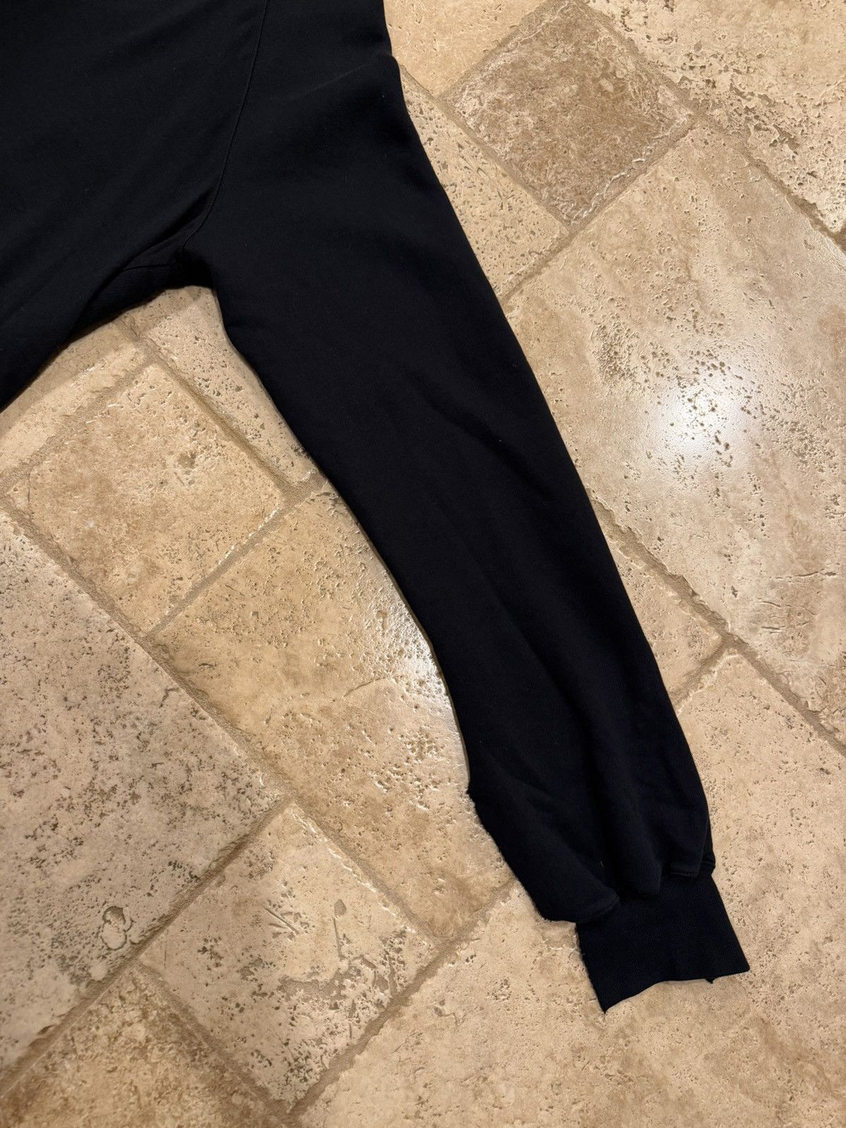 Rick Owens Drkshdw Rick Owens Drkshdw FW20 Performa Cuff Slit Black Sweatshirt Size US L / EU 52-54 / 3 - 5 Thumbnail