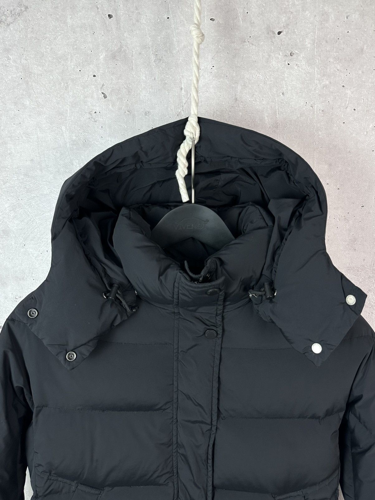 Woolrich Woolen Mills Woolrich Black Puffer Down Zipper Women’s Hooded Jacket Size XS / US 0-2 / IT 36-38 - 9 Thumbnail