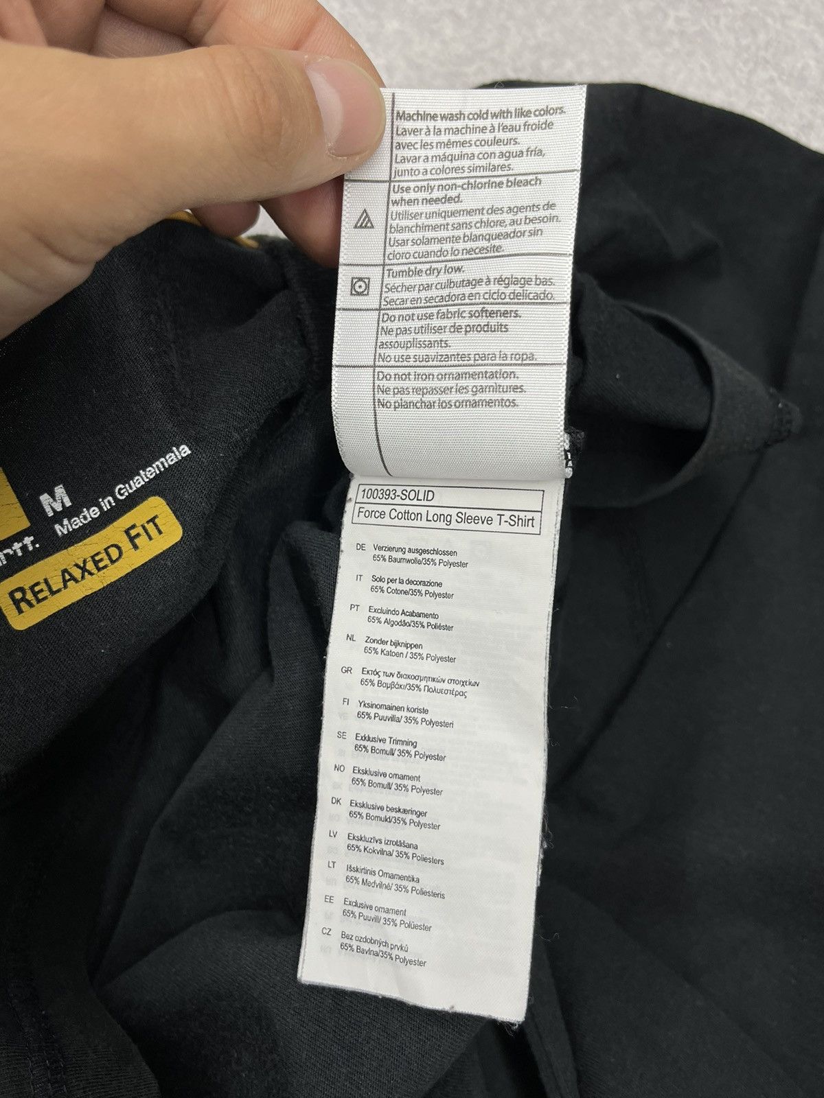 Carhartt Vintage Carhartt Force Cotton Longsleeve Black Y2K Size US M / EU 48-50 / 2 - 8 Thumbnail