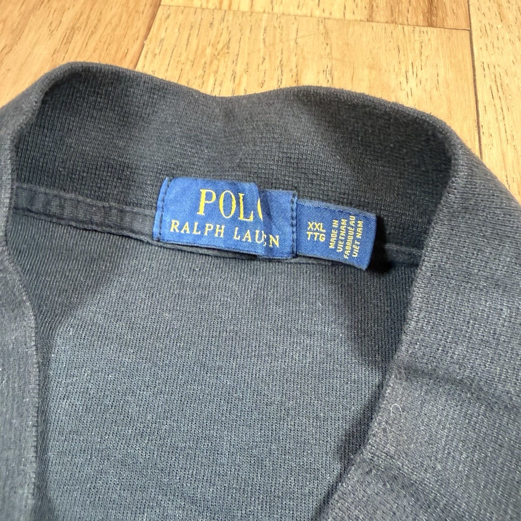 Polo Ralph Lauren Polo Ralph Lauren Sweatshirt Full Zip Mens XXL Black Shawl Collar Size US XXL / EU 58 / 5 - 3 Thumbnail